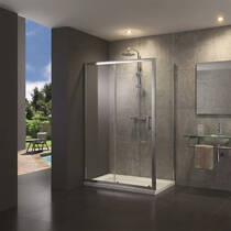 Душова кабіна Primera Pl Frame SHRC55126 120х80 см профіль хром/прозоре скло