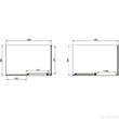 Душевая кабина Primera Pl Frame SHRC55126 120х80 см профиль хром/прозрачное стекло, фото 3