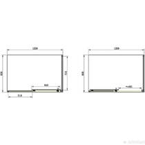 Душевая кабина Primera Pl Frame SHRC55126 120х80 см профиль хром/прозрачное стекло, фото №3