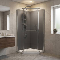 Душевая кабина Devit Pl Comfort FEN0123 90х90 см профиль хром/прозрачное стекло, фото №1