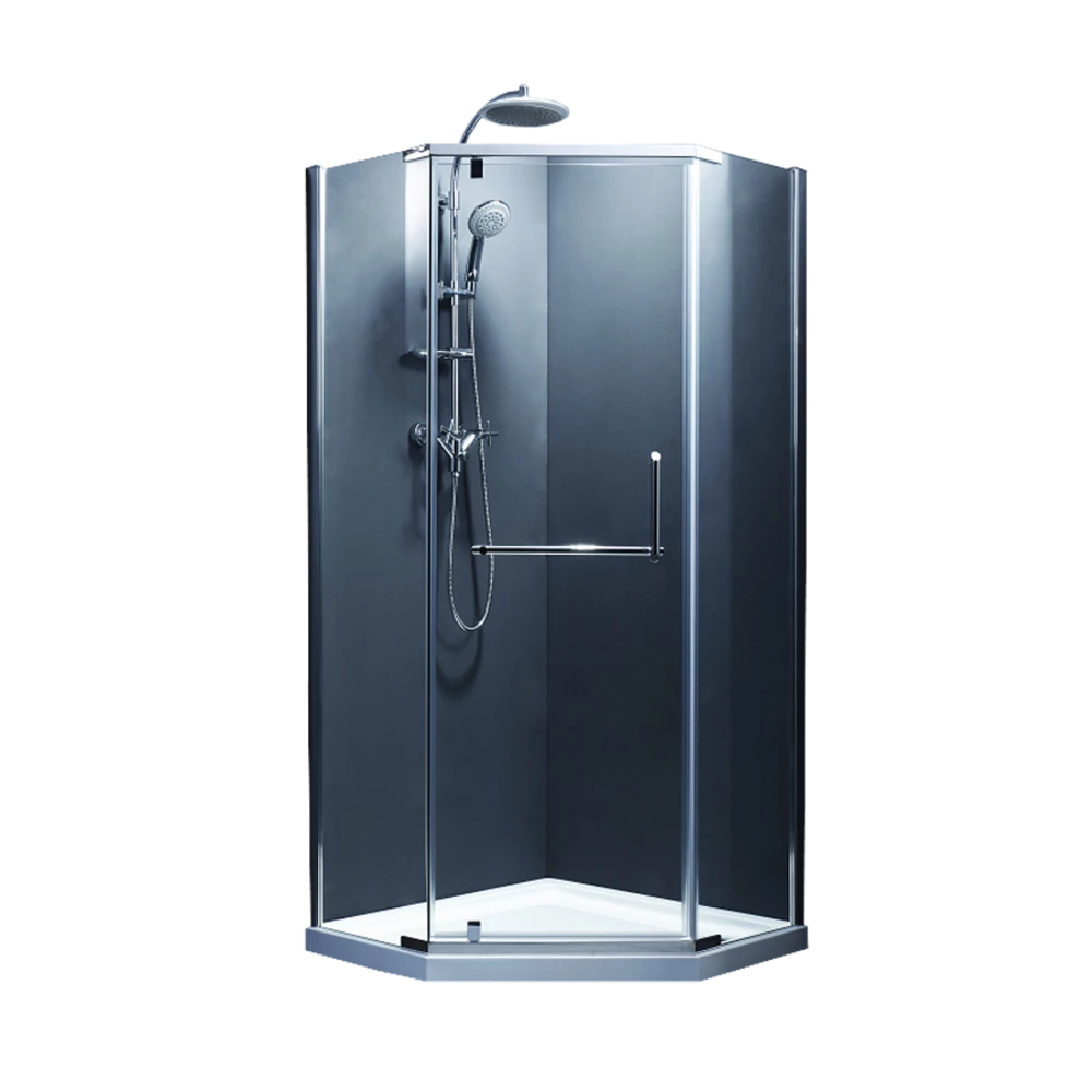 FEN0123 DEVIT PL COMFORT Кабіна душова, п'ятикут. 90х90, без піддона, скло прозоре (1 сорт)