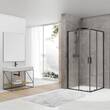 Душевая кабина Devit Pl Art 2.0 FEN2140B 90х90 см профиль черный матовый, прозрачное стекло, фото 1