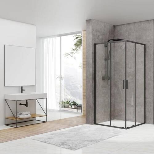 Душевая кабина Devit Pl Art 2.0 FEN2140B 90х90 см профиль черный матовый, прозрачное стекло, фото 1