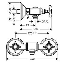 Смеситель для душа Axor Montreux 16560000 хром, фото №2