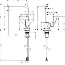 Змішувач для кухні Hansgrohe Focus 31827000 280 EcoSmart 1jet M41 хром, фото №2