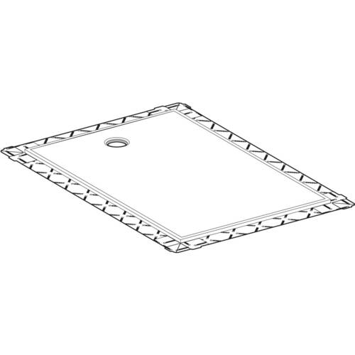 Душевая поверхность Setaplano Geberit 154.282.11.1 прямоугольная 120x100 см, цвет белый альпийский матовый, фото 2