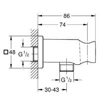 Шланговое подключение Grohe Rainshower 26659DC0 суперсталь, фото №4