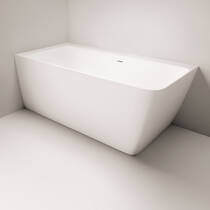 Ванна из искусственного камня PAA Quadro Corner D VAQUACOSD/00 160х75 см угловая, матовый белый, фото №6