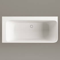 Ванна из искусственного камня PAA Quadro Corner D VAQUACOSD/00 160х75 см угловая, матовый белый, фото №3