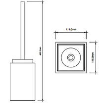 Щітка для унітаза Decor Walther Brownie SBG 0940860 штучна шкіра, чорний, фото №2