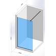 Душевое ограждение Walk-In Devit Style New DSN100200B 100x200 см, черный мат, фото 2