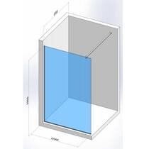 Душевое ограждение Walk-In Devit Style New DSN120200 120x200 см, хром, фото №2