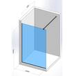 Душевое ограждение Walk-In Devit Style New DSN120200B 120x200, черный мат, фото 2