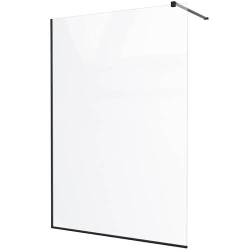 Душевое ограждение Walk-In Devit Style New DSN80200B 80x200 см, черный мат, фото 1