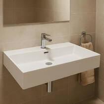 Раковина Devit Linea 1810080 подвесная/мебельная 475х800 без донного клапана, белая, фото №1