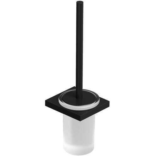 Щітка для унітаза Kludi Vela C 3197439 з тримачем, чорний матовий, фото 1