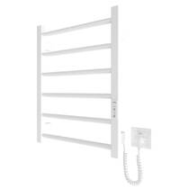 Рушникосушарка електрична Hygge Family Leeds 6.1.0800.06.WM 570x430 мм в комплекті з прихованим підключенням, білий матовий, фото №2