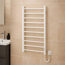 Рушникосушарка електрична Hygge Family Leeds 6.1.0804.06.WM 970x530 мм в комплекті з прихованим підключенням, білий матовий, фото №1