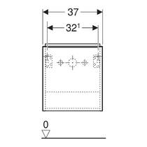 Тумба для раковини Geberit iCon 502.300.01.2 підвісна, білий глянець, фото №4