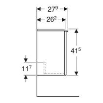 Тумба для раковини Geberit iCon 502.300.01.2 підвісна, білий глянець, фото №5
