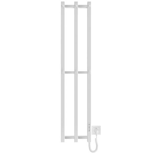 Рушникосушарка електрична Hygge Family Slim 3.164.045798.WM 1170х250 мм в комплекті з прихованим підключенням, білий матовий, фото 2