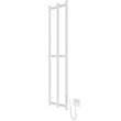 Рушникосушарка електрична Hygge Family Slim 3.164.045798.WM 1170х250 мм в комплекті з прихованим підключенням, білий матовий, фото 1
