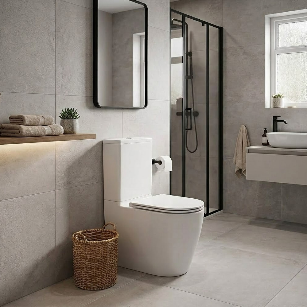 3010510 DO IT Унітаз-компакт безобідковий з кришкою soft-close, Vortex Flush, білий глянець (1 сорт)