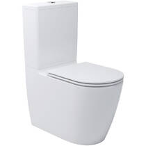 Унітаз-компакт Devit Do It 3010510 безобідковий з кришкою soft-close, Vortex Flush, білий , фото №1