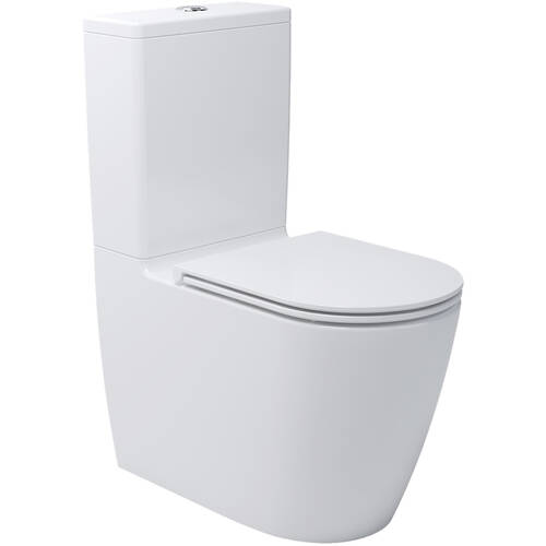 Унитаз-компакт Devit Do It 3010510 безободковый с крышкой soft-close, Vortex Flush, белый, фото 2