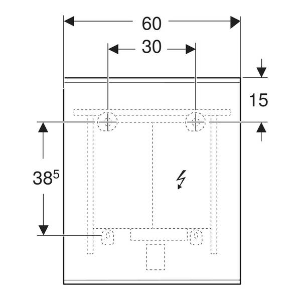Зеркало Geberit Option Plus Square 502.781.00.1 с LED-подсветкой 600х700 мм, фото 3
