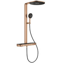 Душова система Grohe Rainshower Aqua Pure 101680DL00 з термостатом, теплий захід сонця (брашоване рожеве золото), фото №1