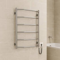 Полотенцесушитель электрический Mario Трапеция НР-І 800х530/110 TR К 810х520 мм сатин 105 Вт, фото №6