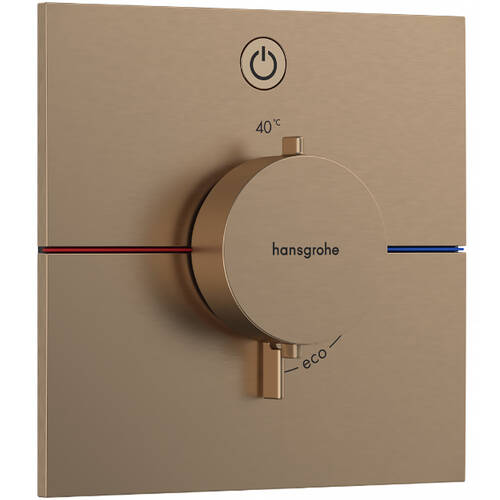 Смеситель скрытого монтажа для душа Hansgrohe ShowerSelect Comfort E 15571140 с термостатом, бронза матовый, фото 1