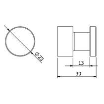 Гачок Kludi Vela R 5898439 одинарний, чорний матовий, фото №2