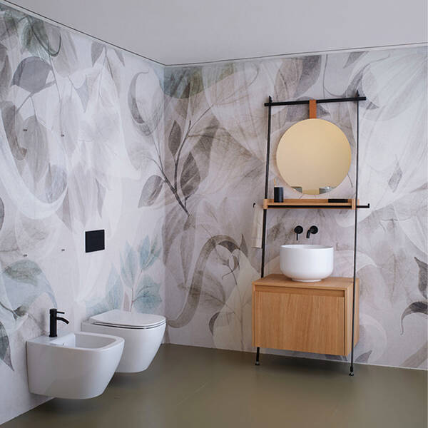 Унитаз подвесной Simas Juniper JU18/F85/JU004 безободковый с сиденьем Soft Close, турбосмыв Vertigo, белый матовый, фото 5