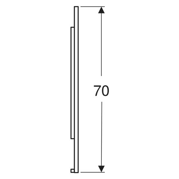 Дзеркало Geberit Option Plus Square 502.787.00.1 з LED-підсвічуванням 1600х700 мм, фото 4