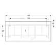 Дзеркало Geberit Option Plus Square 502.787.00.1 з LED-підсвічуванням 1600х700 мм, фото 3