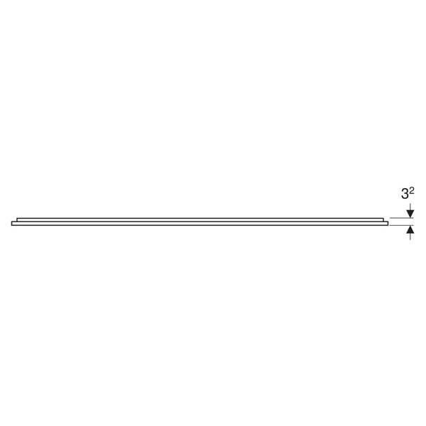 Дзеркало Geberit Option Plus Square 502.787.00.1 з LED-підсвічуванням 1600х700 мм, фото 2