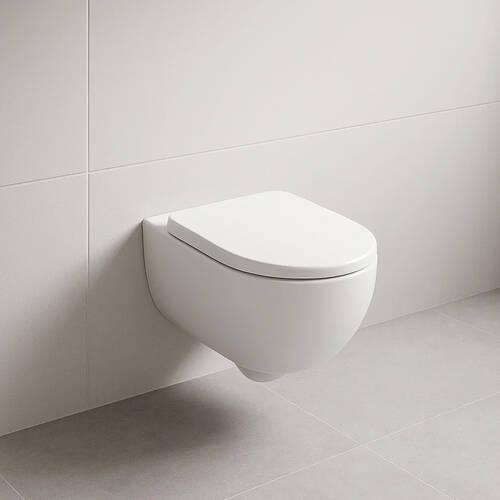Унітаз підвісний Geberit Selnova Premium 502.793.00.1 без обідка, з кришкою Duroplast, SoftClose, Quickfix, білий глянець, фото 6