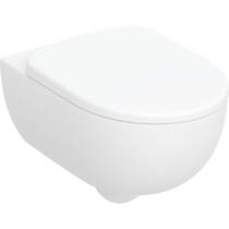 Унитаз подвесной Geberit Selnova Premium 502.793.00.1 без ободка, с крышкой Duroplast, SoftClose, Quickfix, белый глянец, фото №1
