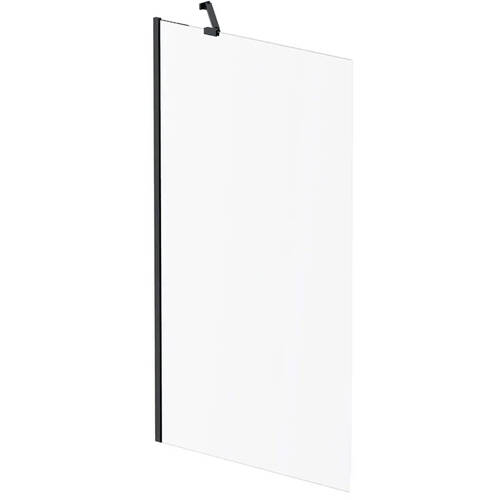 Шторка для ванны AM PM Gem W90UBS-080-140BT 80х140 см, фиксированная, профиль черный, стекло прозрачное, фото 1