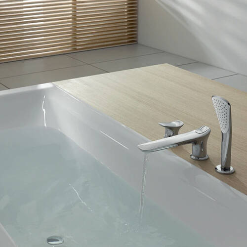 Смеситель для ванны Kludi Ambienta 534470575 с душевым набором, хром, фото 3