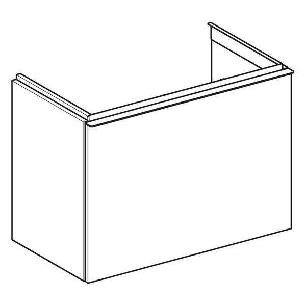 Тумба для раковины Geberit Acanto 503.009.01.2 подвесная, белый глянец, фото 2