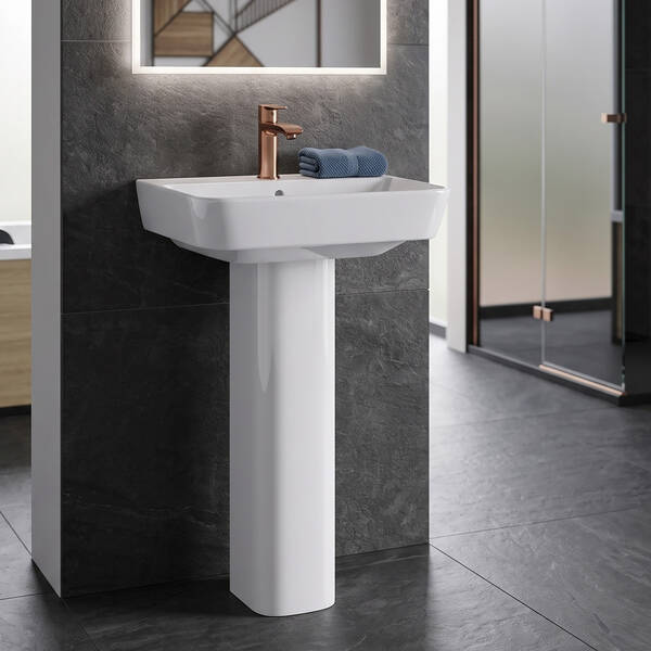 П'єдестал для раковини Geberit Selnova Square 500.342.01.7 білий глянець