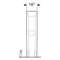 Пьедестал для раковины Geberit Selnova Square 500.342.01.7 белый глянец, фото №3