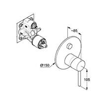 Змішувач прихованого монтажу для ванни/душу Kludi Bozz 38759N076 золото матовий, фото №2