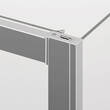 Боковая стенка в 90° Ronal Arelia D20F11004007 100x190 см, стекло прозрачное, профиль серебряный полированный, фото 5