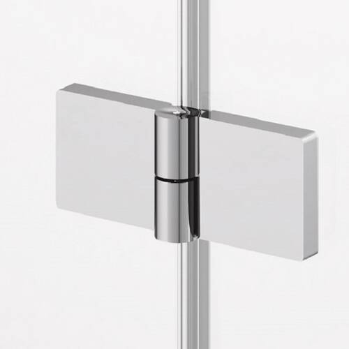 Душові двері з фіксованою стінкою в одній лінії Ronal Annea AN13WD11005007 з L-кріпленням, петлі справа, 110х200 см, профіль алюміно-хром, прозоре скло, фото 5