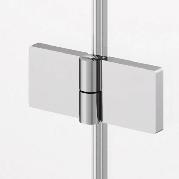 Душові двері з фіксованою стінкою в одній лінії Ronal Annea AN13WD11005007 з L-кріпленням, петлі справа, 110х200 см, профіль алюміно-хром, прозоре скло, фото 5