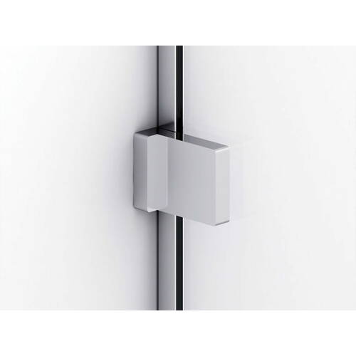 Душові двері з фіксованою стінкою в одній лінії Ronal Annea AN13WD11005007 з L-кріпленням, петлі справа, 110х200 см, профіль алюміно-хром, прозоре скло, фото 4